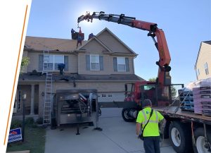 Drytech exterior using large truck