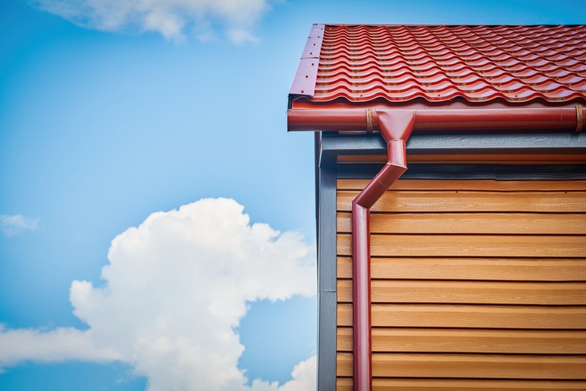 roof runoff without gutters